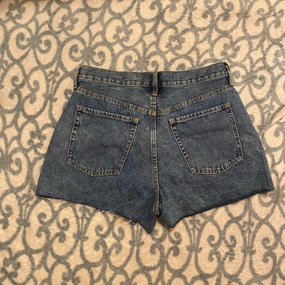 High Rise Denim Shorts - Picture 2 of 5